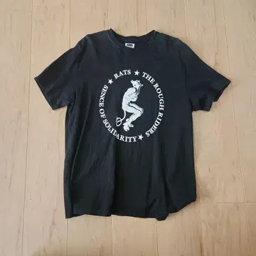 RATS 티셔츠 L 블랙 CIRCLE DEVIL TEE