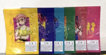 캐릭터 복권 5등분의 신부 클리어 파일 & 스티커 세트 총 6종 세트