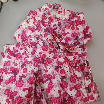 키티 진베이 어른 장미 진베이 핑크