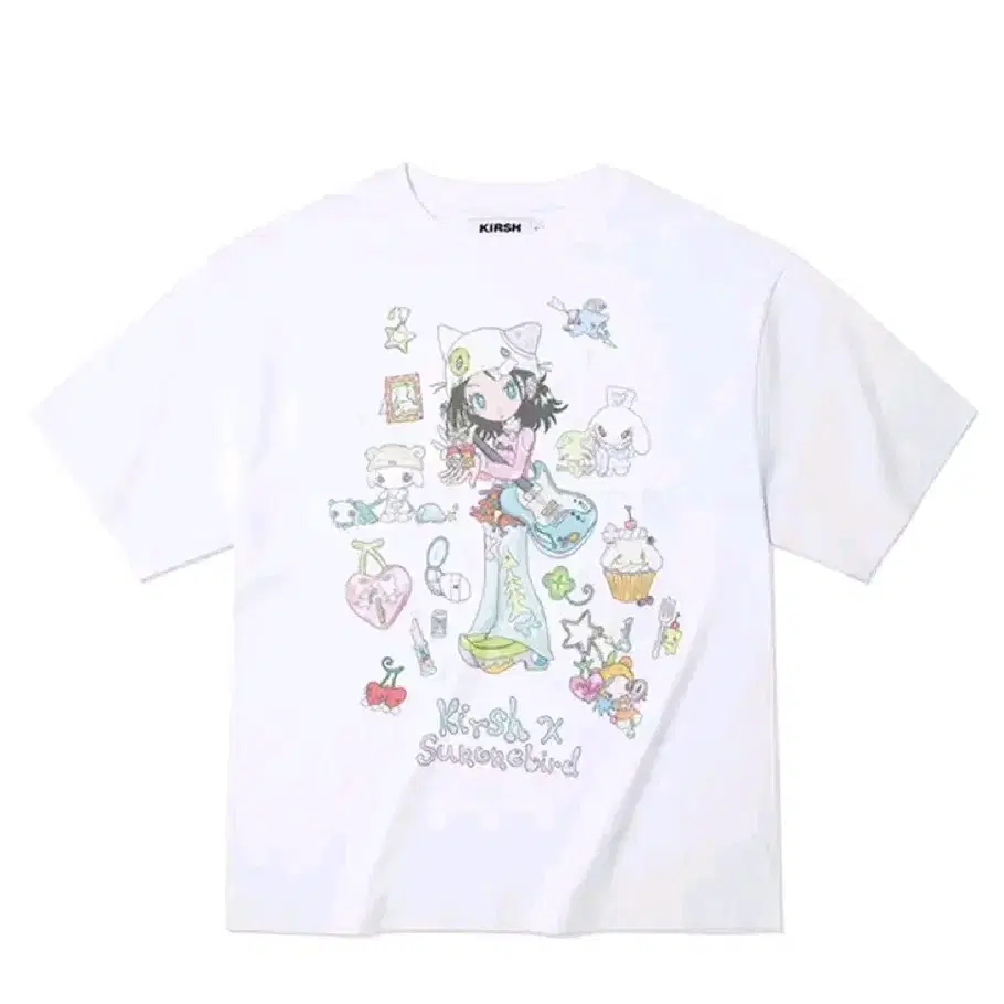 ★KIRSH★ Kirsh X Sunwon Bird Angel Girl Loose Fit T-Shirt M MUSINSA | KIRSH Kirsh x Sunwon Bird Angel Girl Loose Fit T