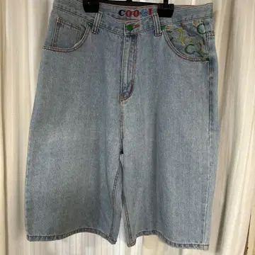 coogi 남성용 데님 하프 팬츠 W36 구제 의류