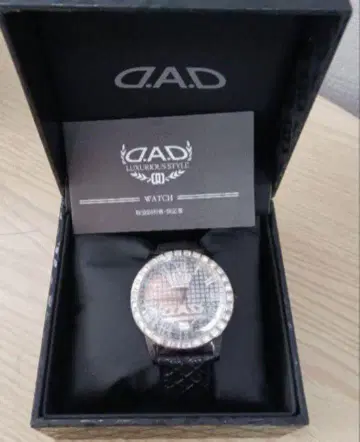D.A.D DAD 가르송 손목시계(실버/블랙)