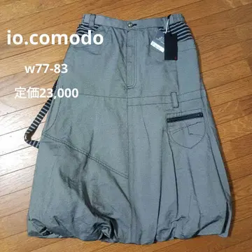미사용 io.comodo w77-83 데님풍 벌룬 스커트