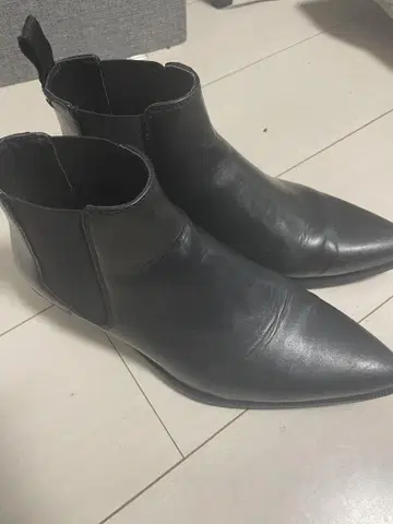 자라 블랙 사이드 고어 부츠