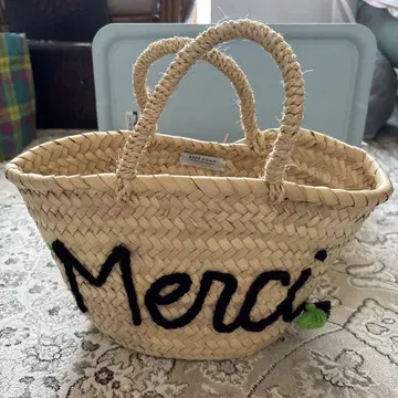 Merci 스트로우 바스켓백