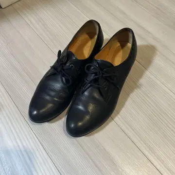 REGAL 가죽 블랙 가죽 신발 23cm