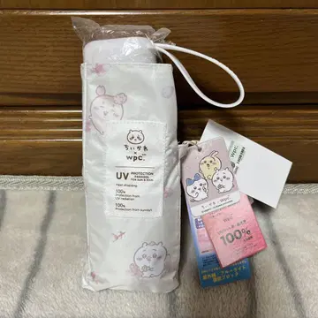 치이카와 (먼작귀) 차광 꽃놀이 미니 양산 접이식