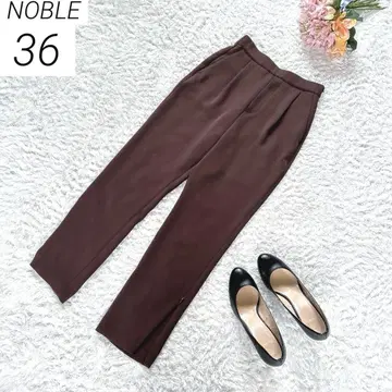 NOBLE 프레임워크 슬랙스 테이퍼드 팬츠 슬릿 S