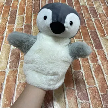 펭귄 핸드 퍼펫 봉제 인형 폭신폭신 동물 퍼펫