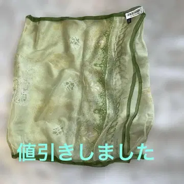 조르지오 아르마니 연한 녹색 꽃무늬 스톨