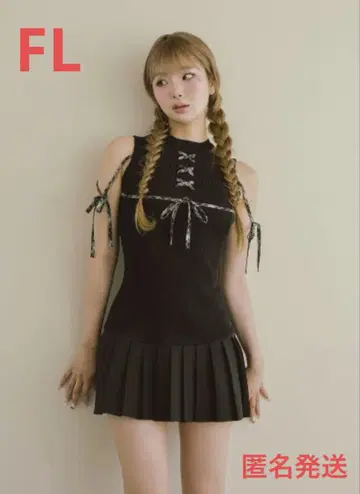 Darich 도킹 레이스업 미니 원피스
