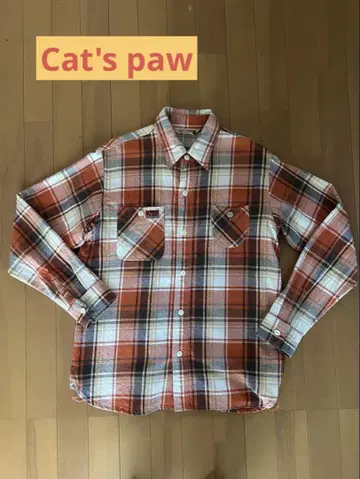 CAT'S PAW 플란넬 셔츠 M 사이즈