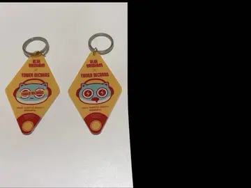 블루 햄햄 타워 레코드 트레이딩 모텔 키링 2종