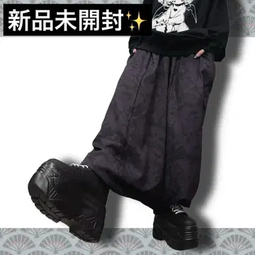 NieR 경량 슈퍼 루즈 사루엘 팬츠 [FLOWER]