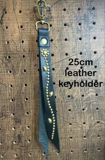 25cm 가죽 스터드 키링 CALEE schott HTC 좋아하는 분