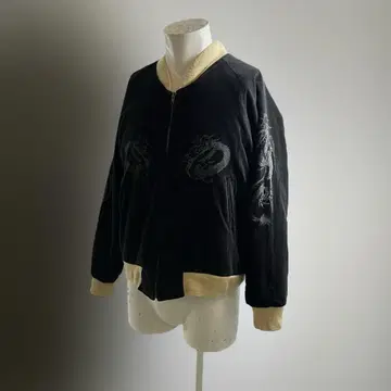 '80년대 90년대 빈티지 스카잔 벨로아 별진 블루종 빈티지