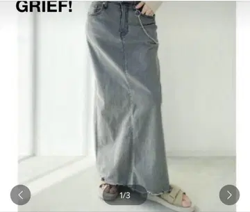 굿 리프 DENIM LONG SK with Chain