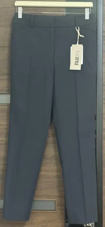 미착용 PLST 플라스테 린넨 블렌드 스틱 팬츠 XL 네이비