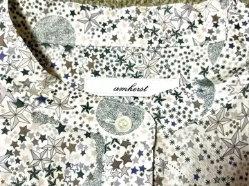 amherst 리버티 아델라자 별 패턴 긴팔 튜닉 블라우스