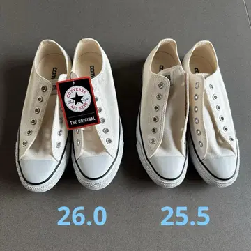 컨버스 ALL STAR 로우 컷 2세트(Size25.5+26.0)
