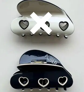 POTETE 3heart clip 세트 하트 클립 포테테 헤어 클립