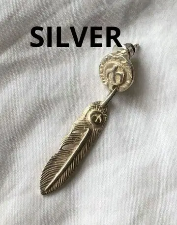 빈티지 페더 실버 귀걸이 SILVER 한쪽 귀용