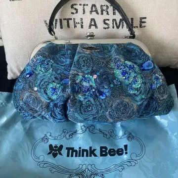Think Bee! 꽃무늬 자수 핸드백