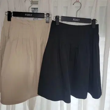 폭시 뉴욕 리틀 턱 스커트 2색 세트 38
