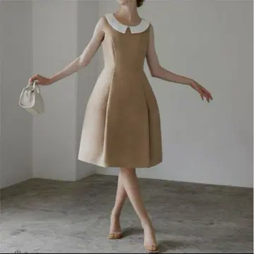 레지나리스 스크래치 카라 부착 원피스 36