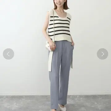 슬로브 이에나 센터 프레스 릴랙스 팬츠