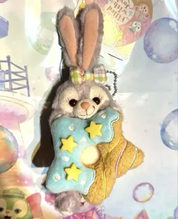 필드 위드 조이 스텔라 루 봉제 인형 배지 더피 & 프렌즈