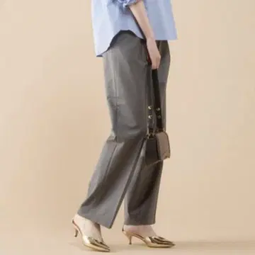martinique 마르티니크 폴리에스테르 울 턱 슬랙스