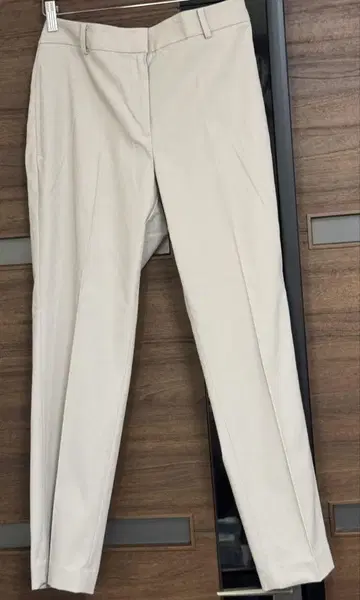 미착용 PLST 플라스테 린넨 블렌드 스틱 팬츠 XL 베이지
