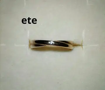 새상품급 ete 박스 포함 SV925 크로스 다이아몬드 반지 9호