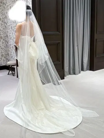 mirror mirror 웨딩 베일 롱 브라이덜