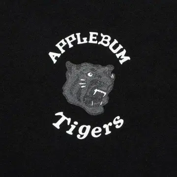 APPLEBUM 타이거즈 콜라보레이션 티셔츠 BLACK 호랑이 새상품