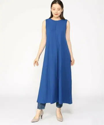 BANANA REPUBLIC 슬리브리스 A 라인 롱 원피스
