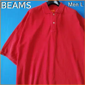 빔즈 BEAMS 헤비 사슴 무늬 피케 셔츠 오버 사이즈