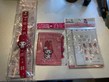 My Melody 스트랩과 잡화 세트 빨간색 마이멜로디