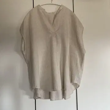 IENA 린넨 100% 프렌치 슬리브 탑