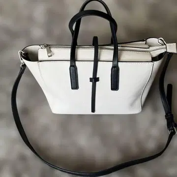 ZARA BASIC 2way 숄더 백, 토트 백, 컬러 아이보리