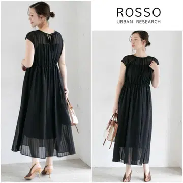 URBAN RESEARCH ROSSO 로쏘 시어 스트라이프 원피스