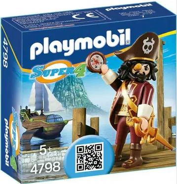 새상품 PLAYMOBIL 4798 수염 해적 상어 슈퍼 4