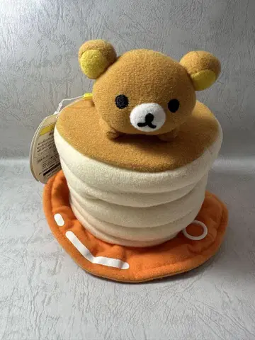 산엑스 리락쿠마 빙글빙글 봉제 인형 핫케이크