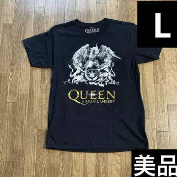 Queen 퀸 아담 램버트 콜라보 밴딩 티셔츠 블랙 L