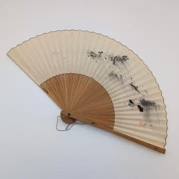 와시 소재 일본화 부채 크기 22cm