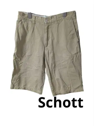 Schott 베이지 숏 팬츠 하프 팬츠 숏팬츠 샷 일본제