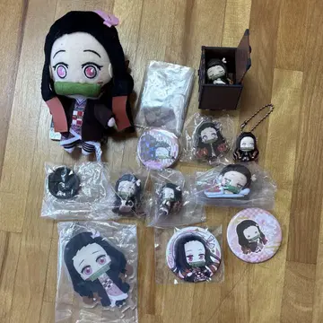 네즈코 봉제 인형과 굿즈 세트 카마도 네즈코 귀멸의 칼날