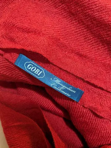 GOBI 빨간색 무지 대형 스톨