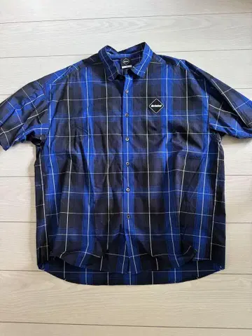FCRB 빅 로고 S/S 배기 반팔 셔츠 네이비 M